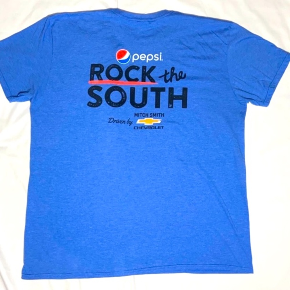 Pepsi “Rock the South” 2017 Shirt. Blue Heather. XXL. Cullman, Alabama.